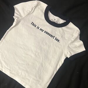 Fitted, Slightly Cropped Tee.